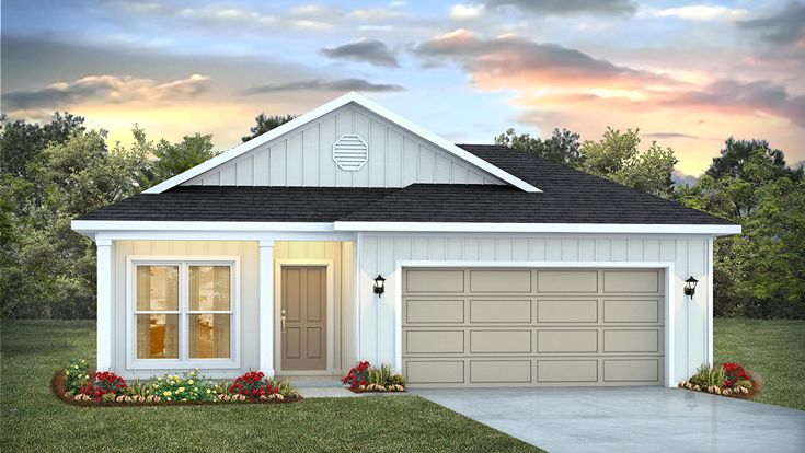 JULIA WITH 2 CAR GARAGE - Elizabeth Gardens: Silverhill, Alabama - D.R. Horton