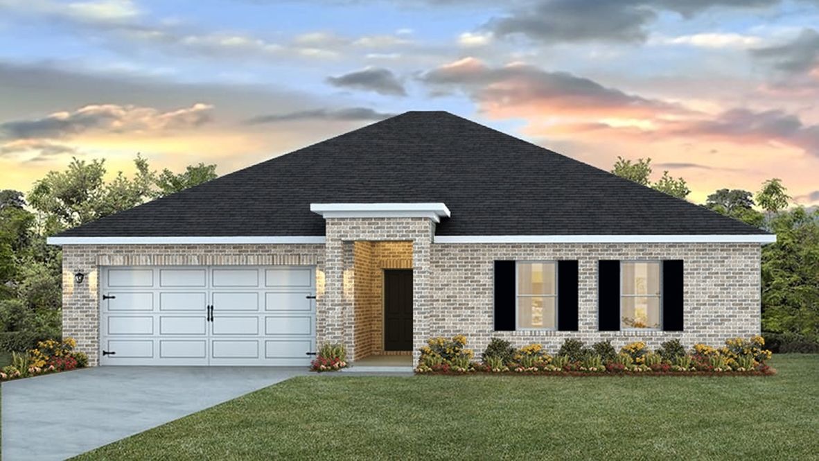 The Denton - Valor Ridge: Mobile, Alabama - D.R. Horton