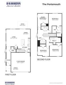 PORTSMOUTH Floor Plan - D.R. Horton Basic