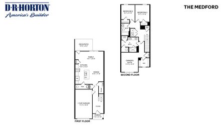 MEDFORD Floor Plan - D.R. Horton Basic