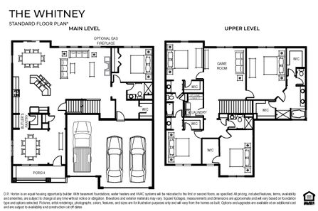 The Whitney Floor Plan - D.R. Horton