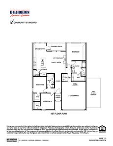 H40B Brookshire Floor Plan - D.R. Horton