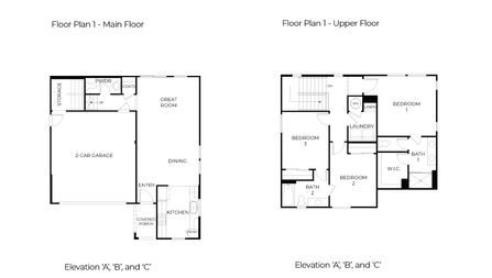 Plan 1 Floor Plan - D.R. Horton