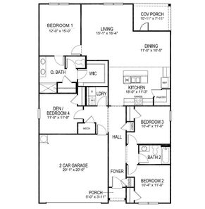 The Cali Floor Plan - D.R. Horton Basic