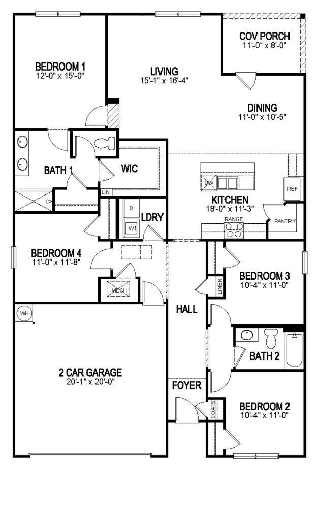 The Cali - Magnolia Hills: Northport, Alabama - D.R. Horton Basic