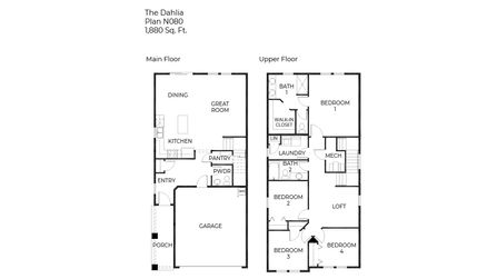 Dahlia Floor Plan - D.R. Horton
