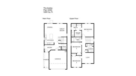 Azalea Floor Plan - D.R. Horton