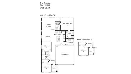Spruce Floor Plan - D.R. Horton