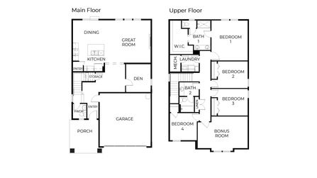 Pacific Floor Plan - D.R. Horton