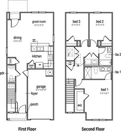 Pearson Townhome - Hudson Terrace Townhomes: Bluff City, Tennessee - D.R. Horton Basic