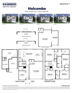 Holcombe Floor Plan - D.R. Horton