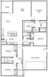 Plan 1825 - Aviara at Amoruso Ranch: Roseville, California - D.R. Horton Basic