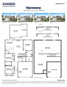 Harmony Floor Plan - D.R. Horton