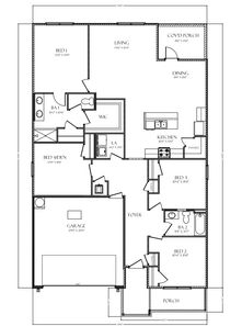 The Beau Floor Plan - D.R. Horton