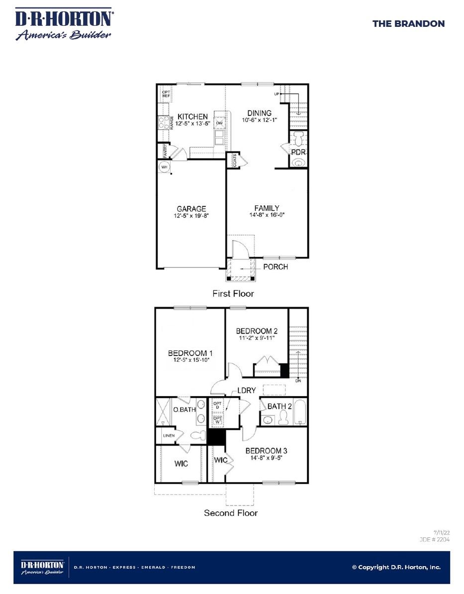 BRANDON - Center Pointe: Santee, Georgia - D.R. Horton