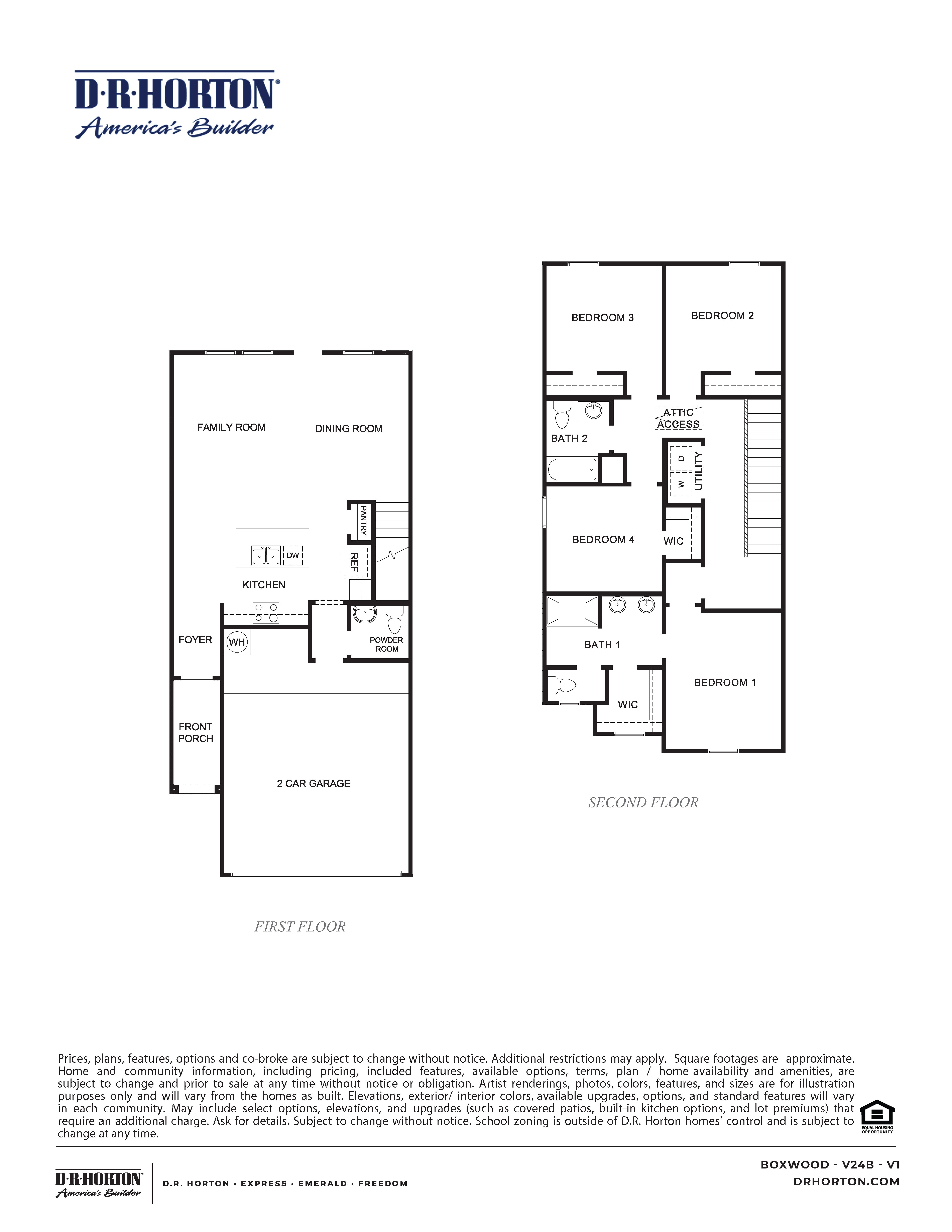 casa en Legacy Village por D.R. Horton Basic