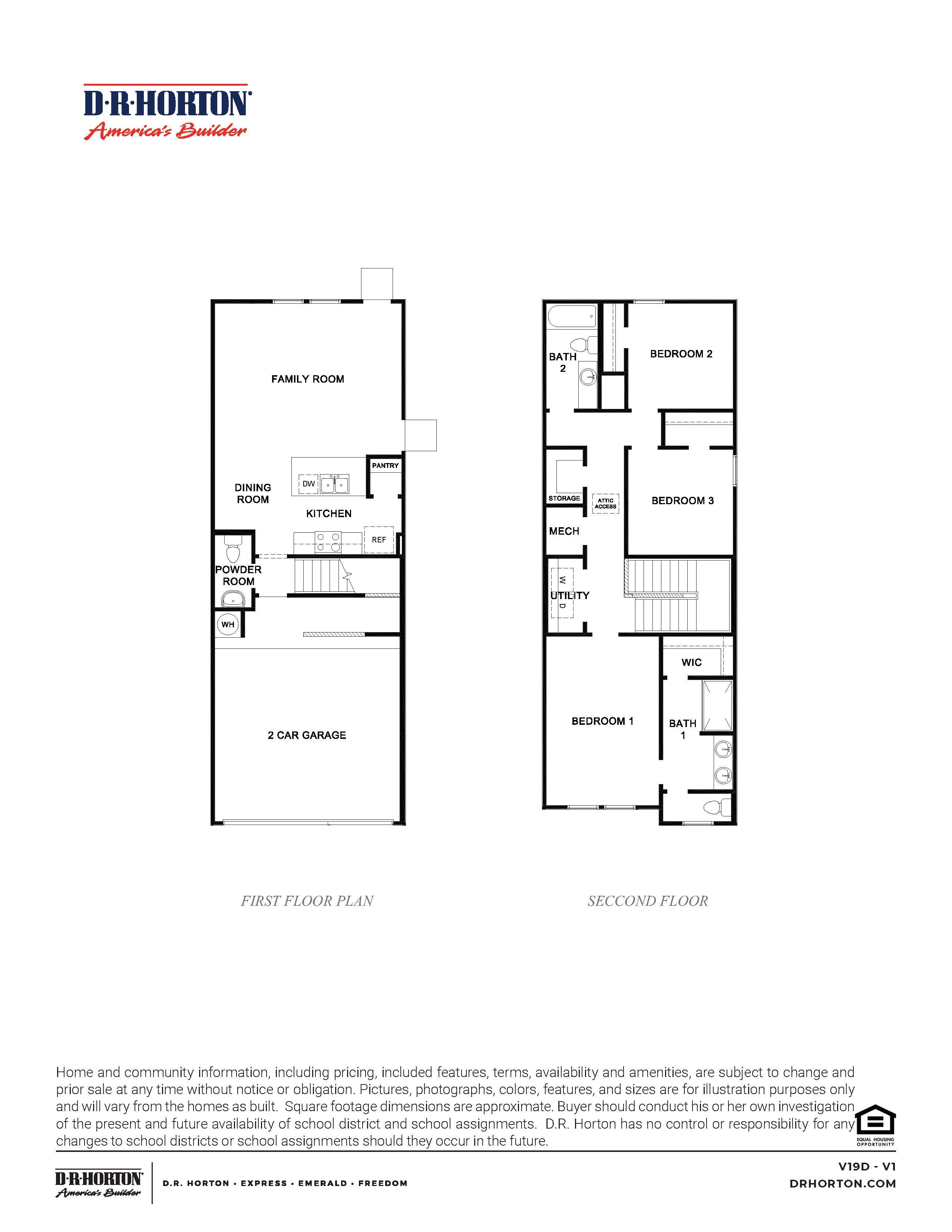 casa en Mansfield Estates por D.R. Horton Basic