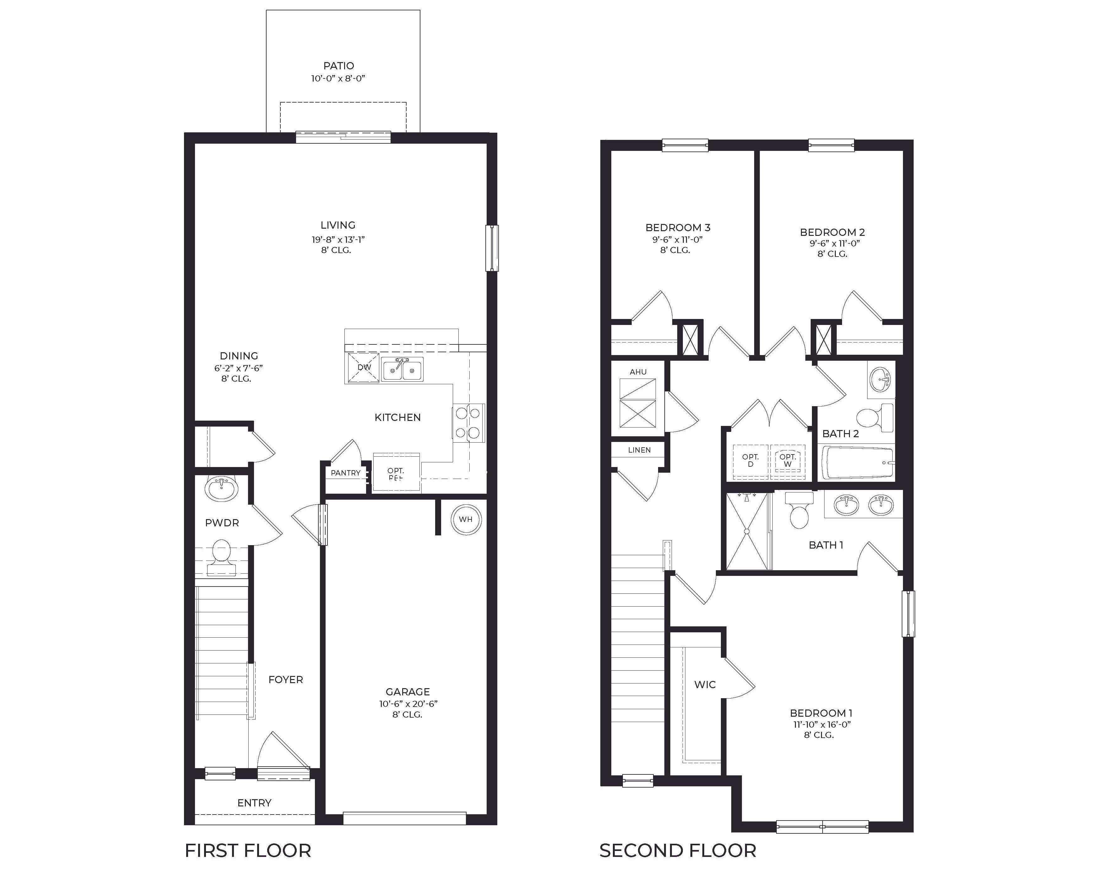 Pearson End Unit - Creekside Townhomes: Fort Pierce, Florida - D.R. Horton