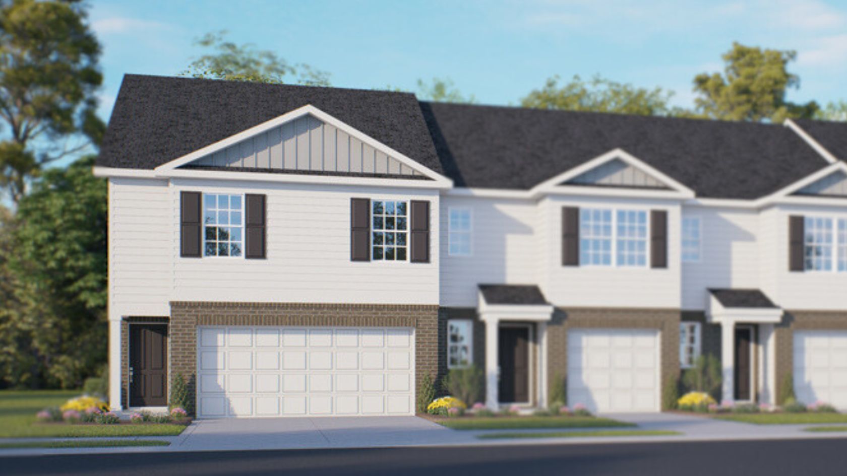 North Village Townes por D.R. Horton en Greensboro-Winston-Salem-High Point North Carolina