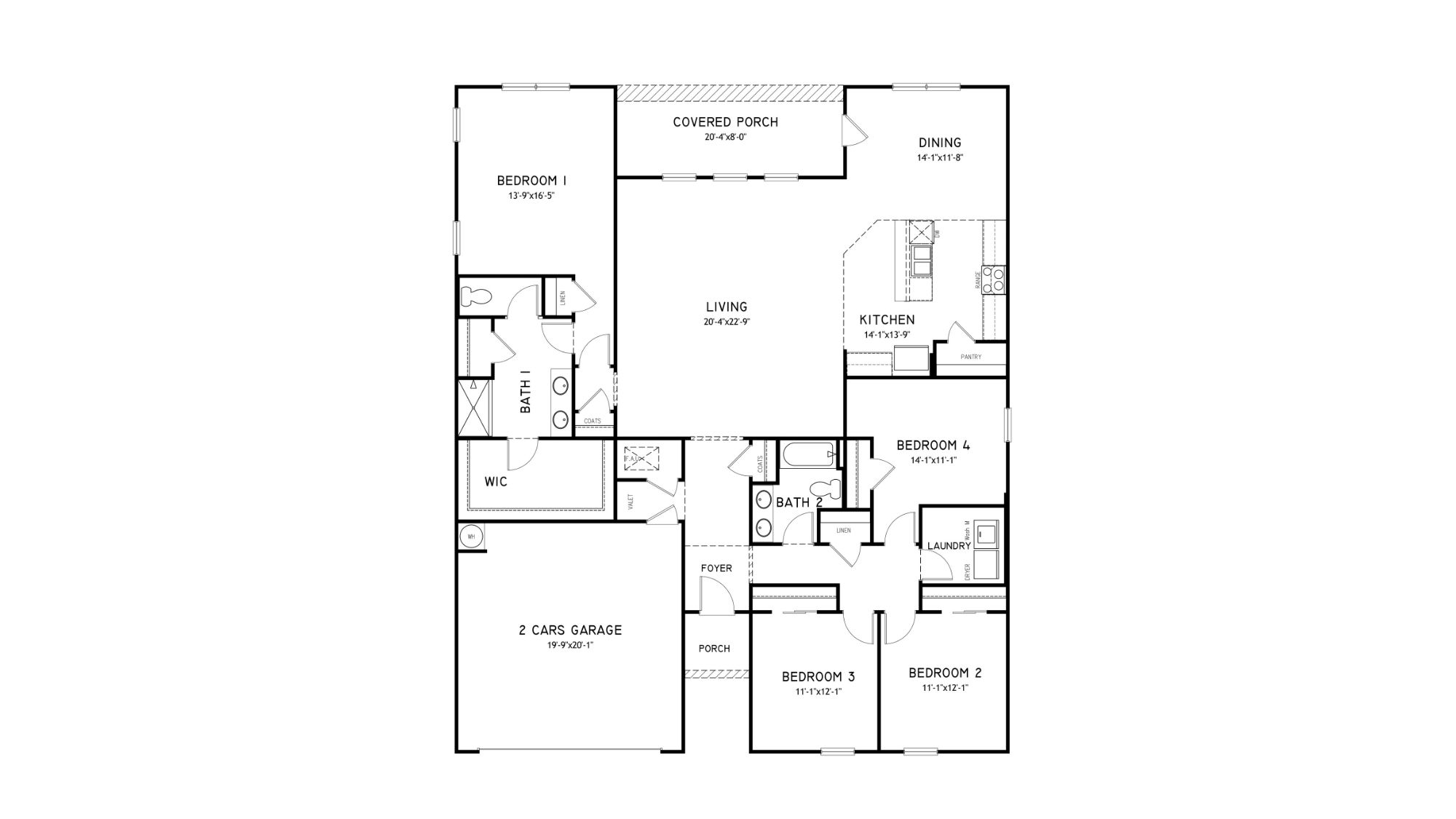 The Denton floor plan