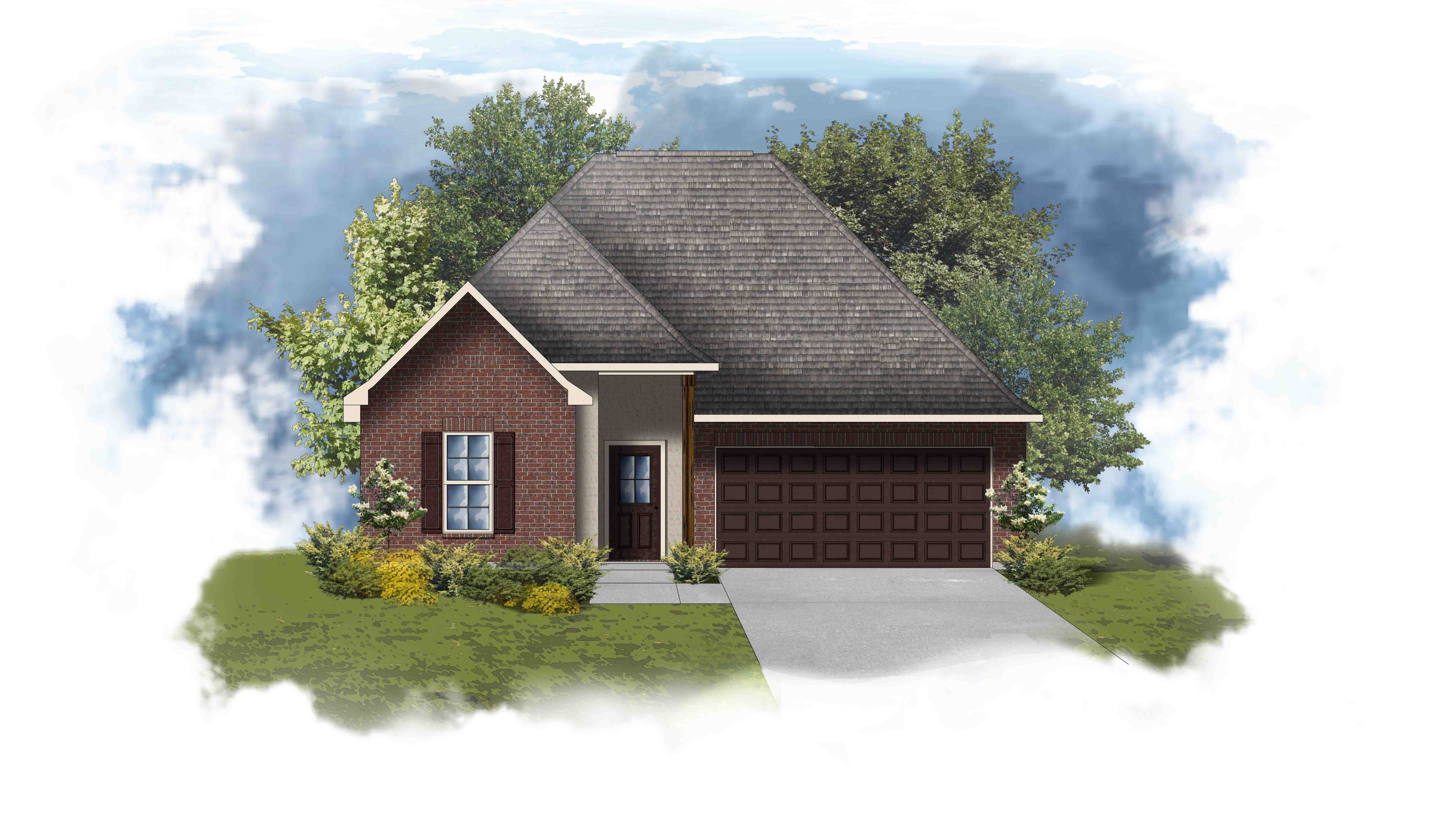 Trillium IV B Plan at Belle Savanne in Sulphur, LA by DSLD Homes