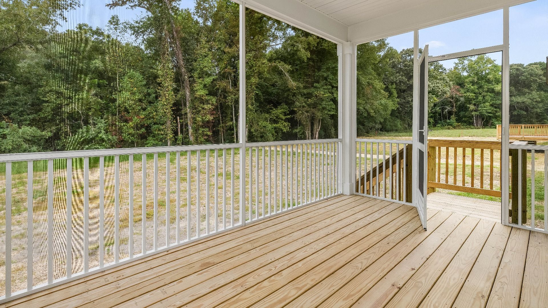 Stonehaven home plan large screened porch