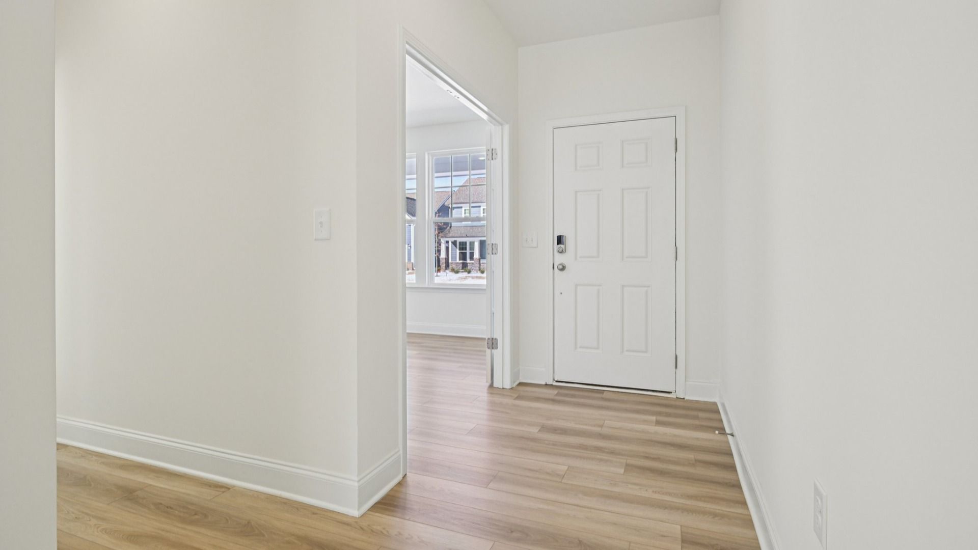 Wagener home plan front entry and study with french doors
