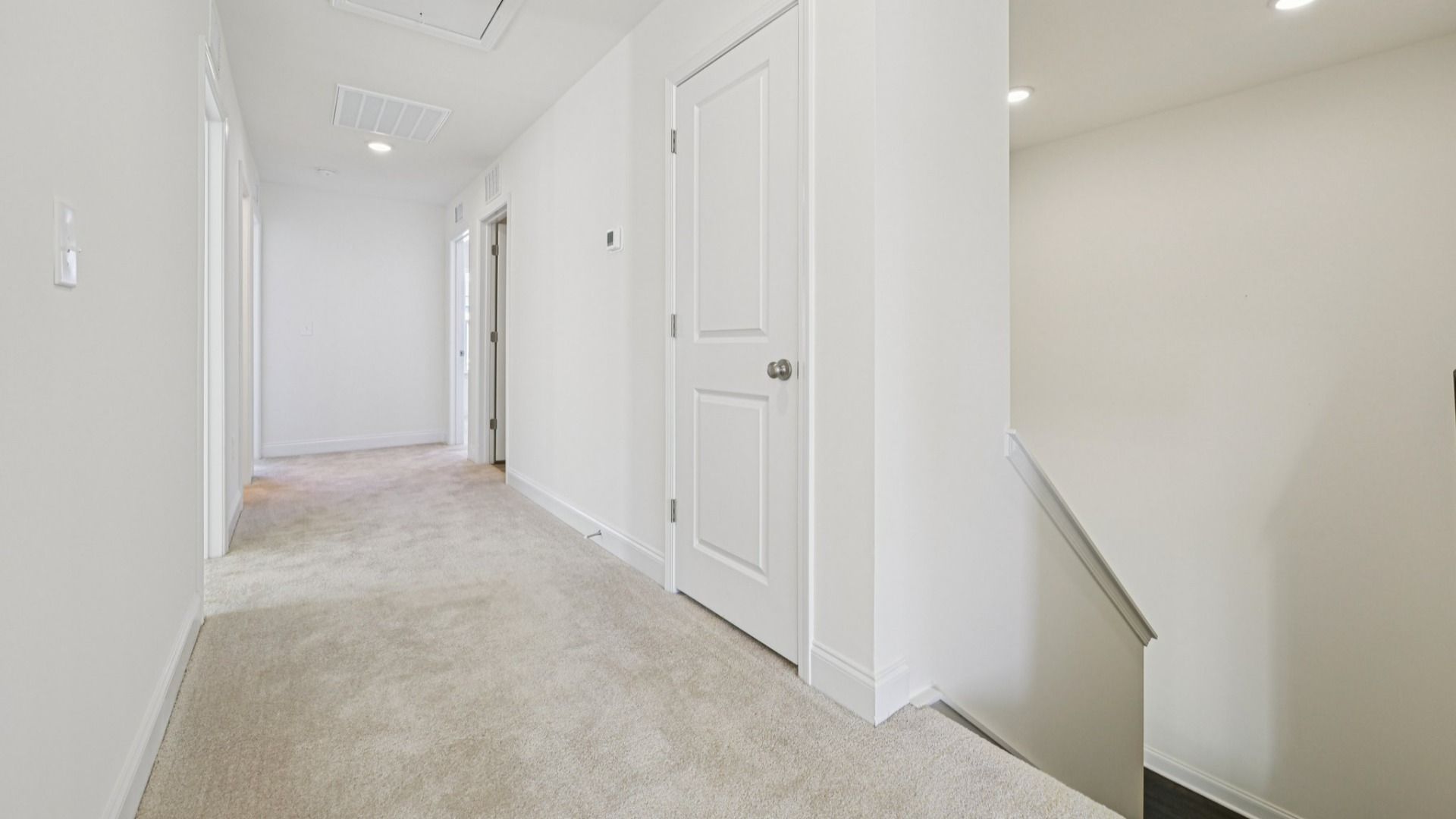 Wagener home plan upstairs landing and storage closet