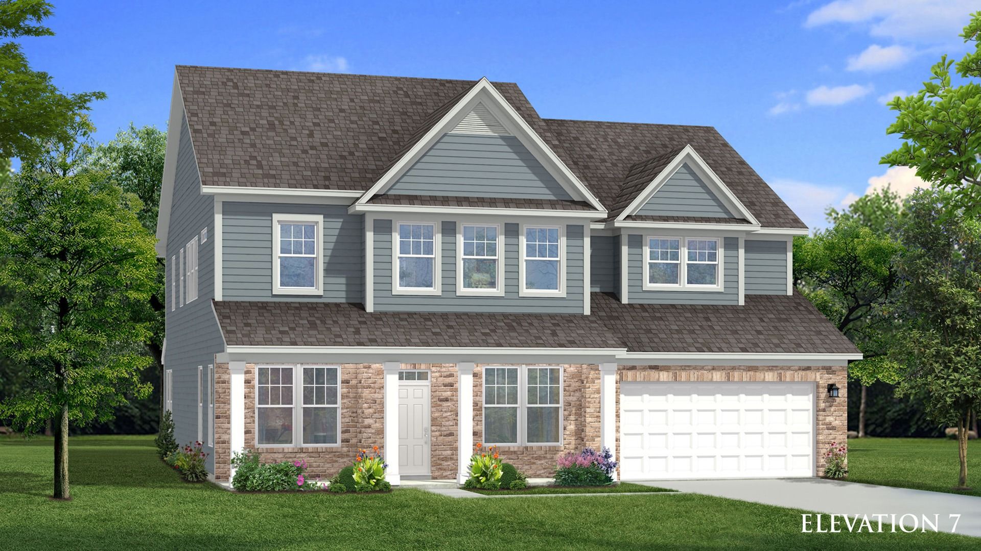 Elevation 7 rendering of the Stonehaven home plan by DRB Homes