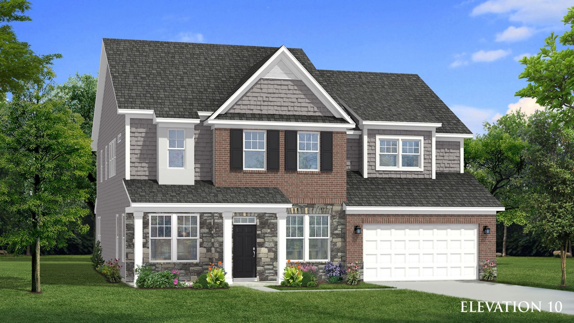 Elevation 10 rendering of the Stonehaven home plan by DRB Homes