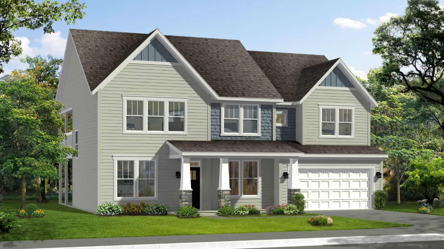 Elevation 2 rendering of the Stonefield home plan by DRB Homes