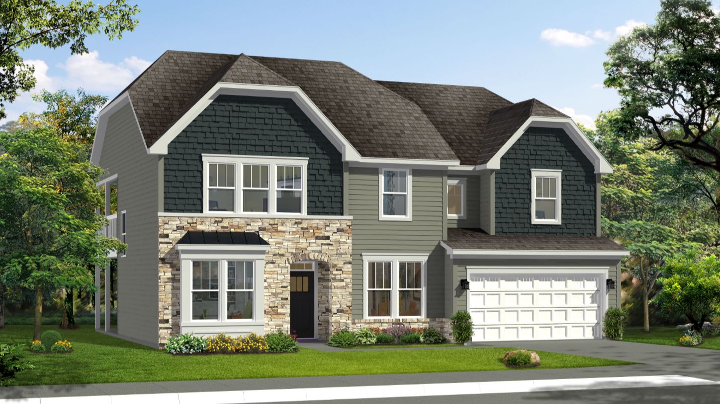 Elevation 3 rendering of the Stonefield home plan by DRB Homes