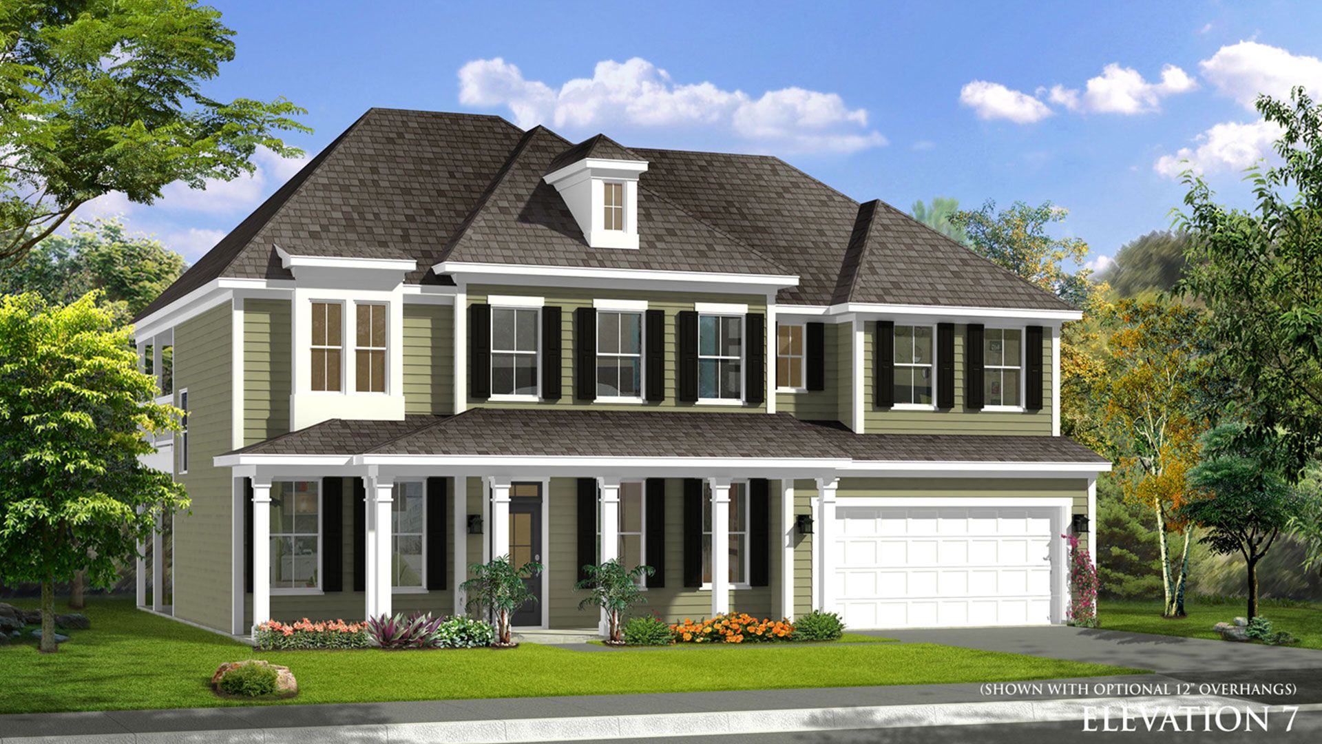 Elevation 7 rendering of the Stonefield home plan by DRB Homes