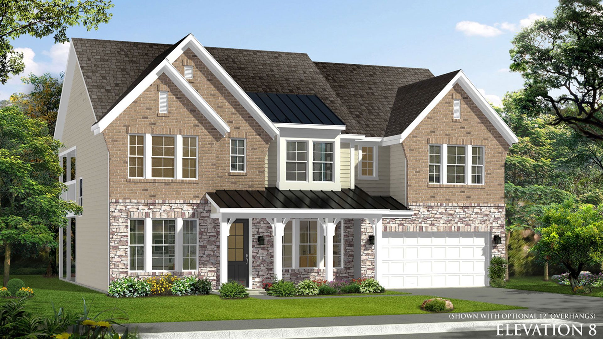 Elevation 8 rendering of the Stonefield home plan by DRB Homes