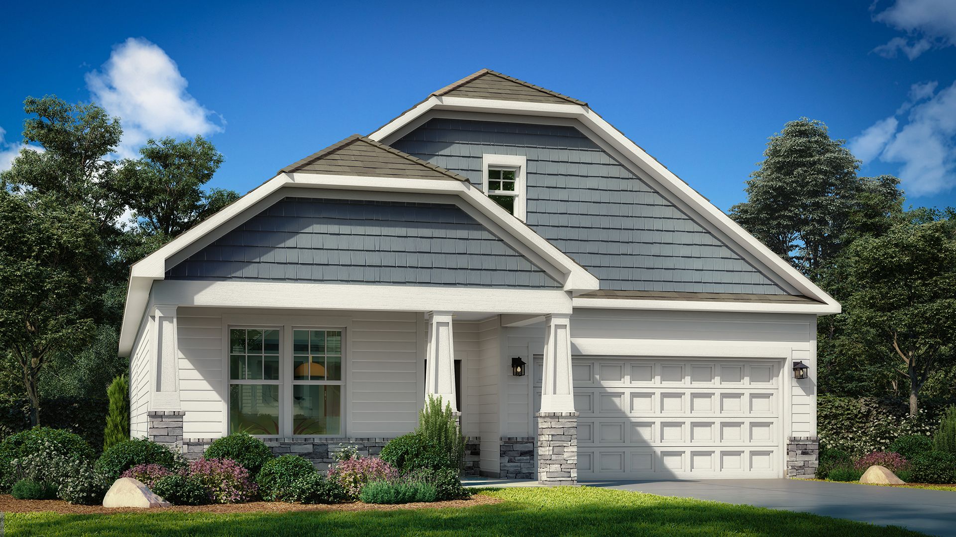 Elevation 3 rendering of the Pendleton home plan by DRB Homes