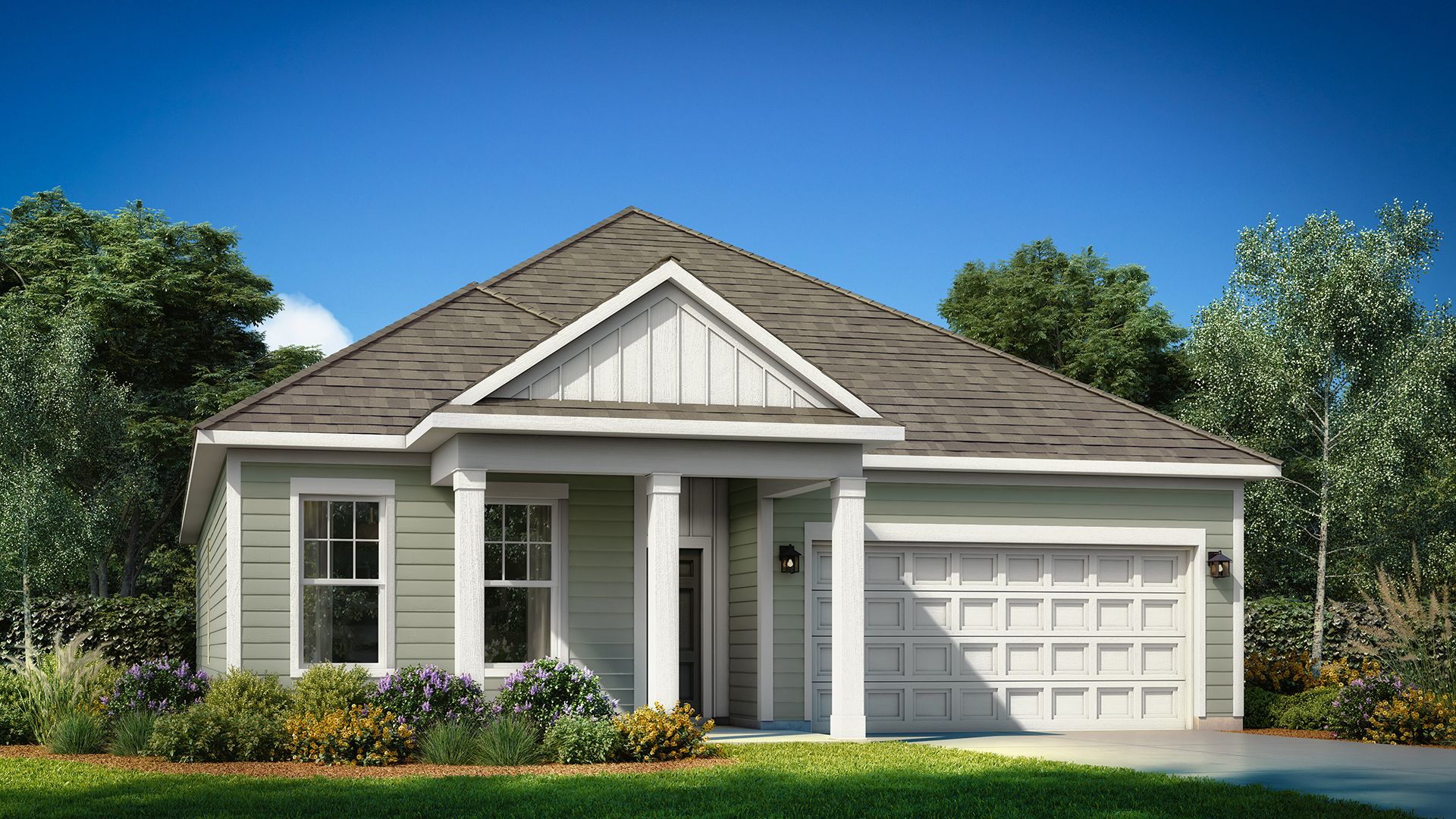Elevation 4 rendering of the Pendleton home plan by DRB Homes