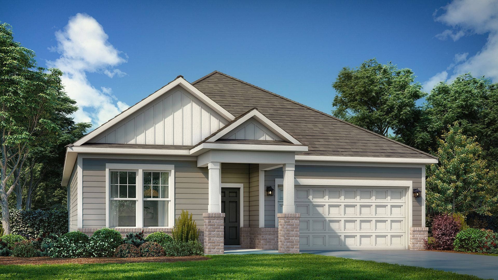 Elevation 5 rendering of the Pendleton home plan by DRB Homes
