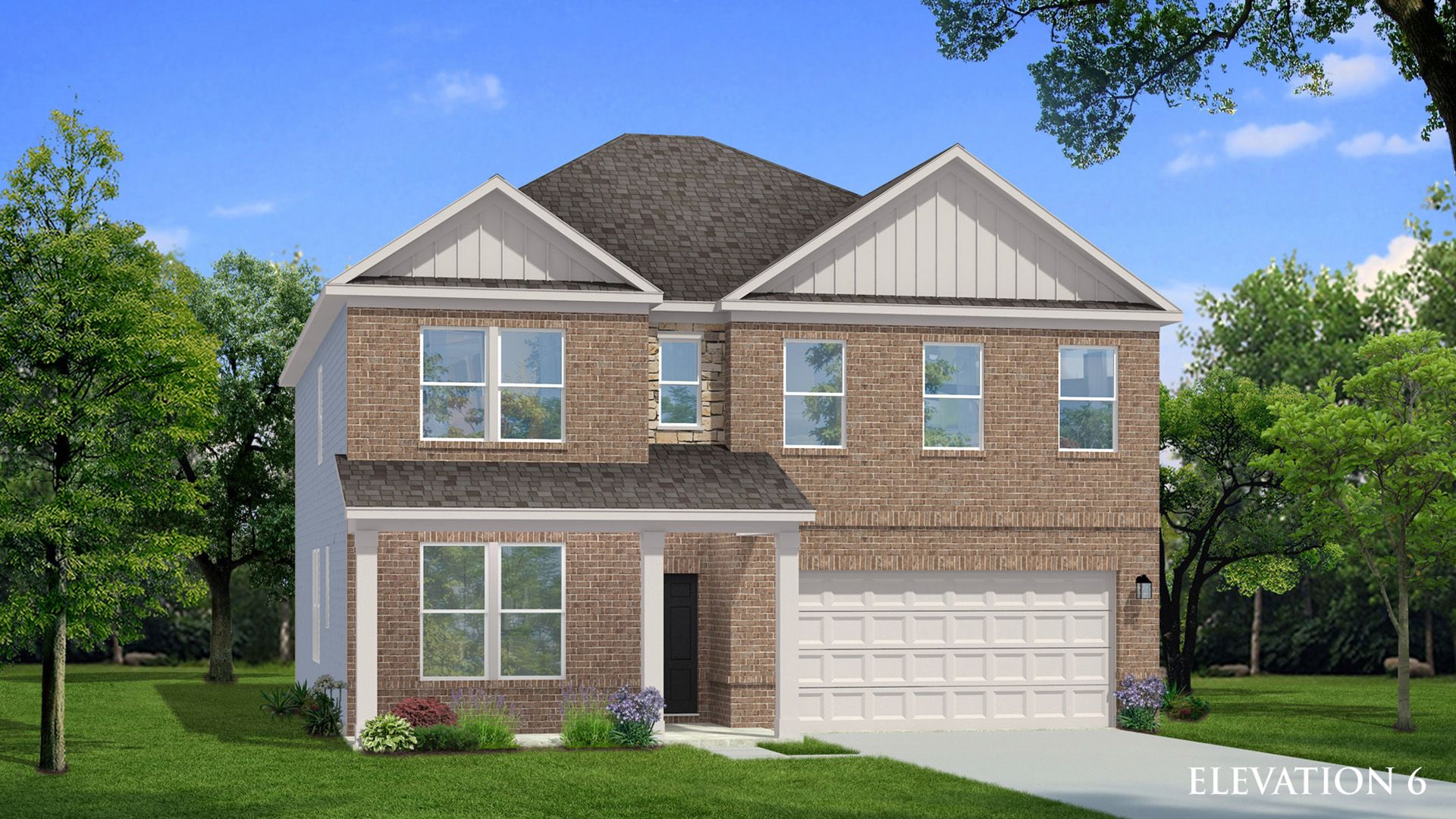 Elevation 6 rendering of the Wagener home plan by DRB Homes