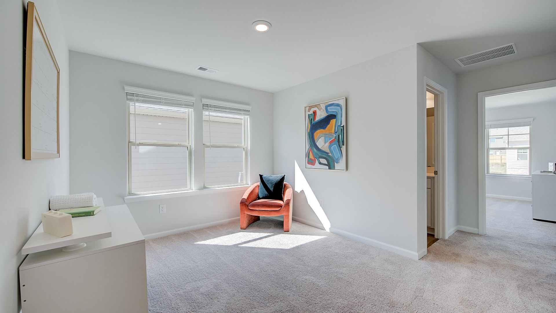 Loft area on second floor of floorplan with open layout, ideal for lounge, office, or play space.