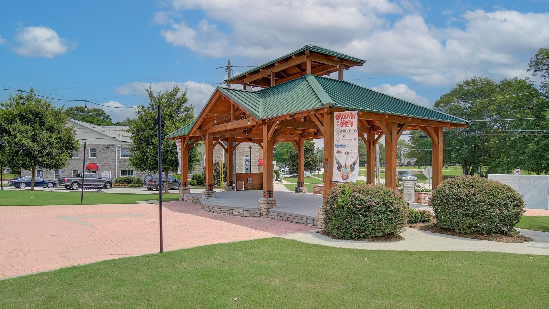 Pavilion-style community entertainment space designed for social gatherings in Loganville, GA.