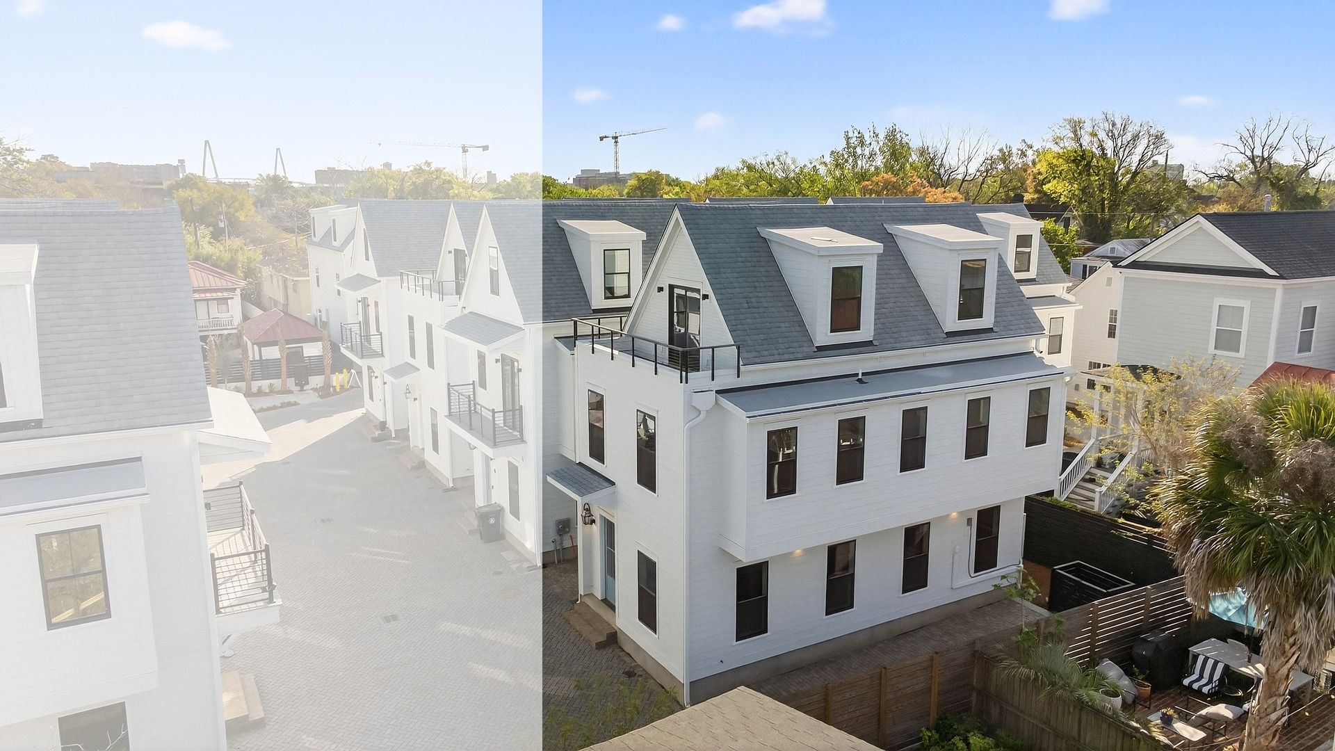 The Seabrook home plan at Grants Court features classic Charleston-inspired architecture in a prime downtown location.