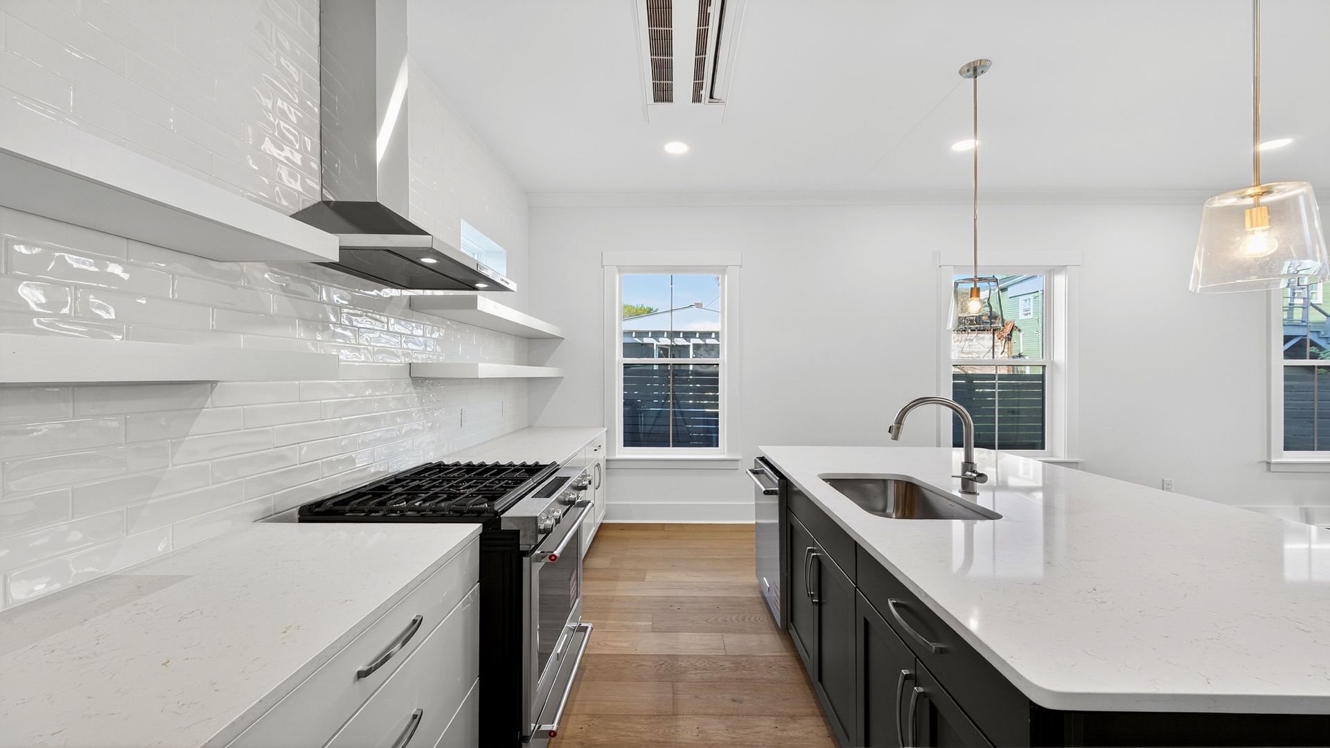 Chef-inspired kitchen in the Seabrook floor plan featuring premium appliances, stylish cabinetry, and quartz countertops.