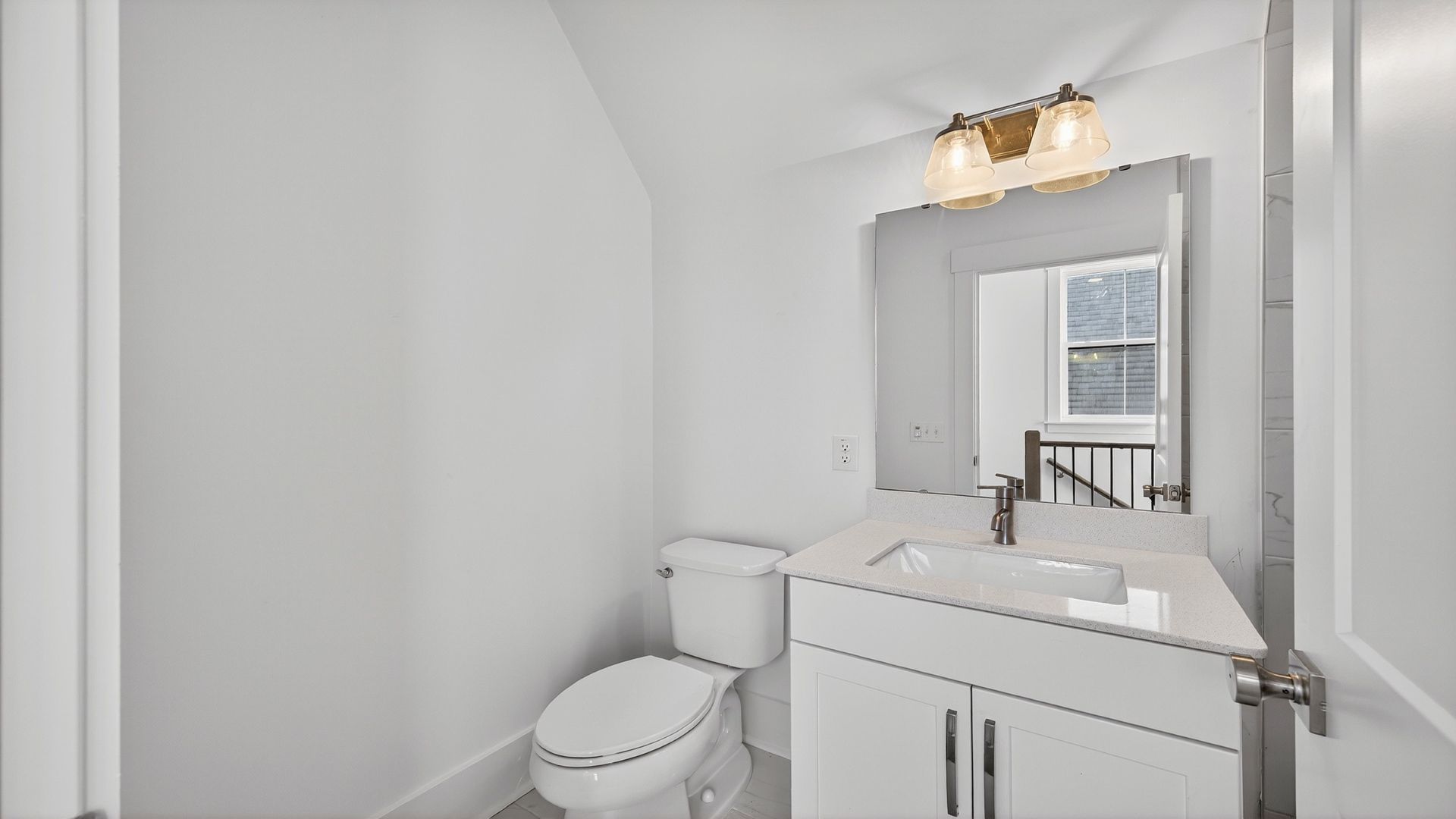 Secondary bathroom in the Seabrook floor plan with modern fixtures and a clean, bright design.