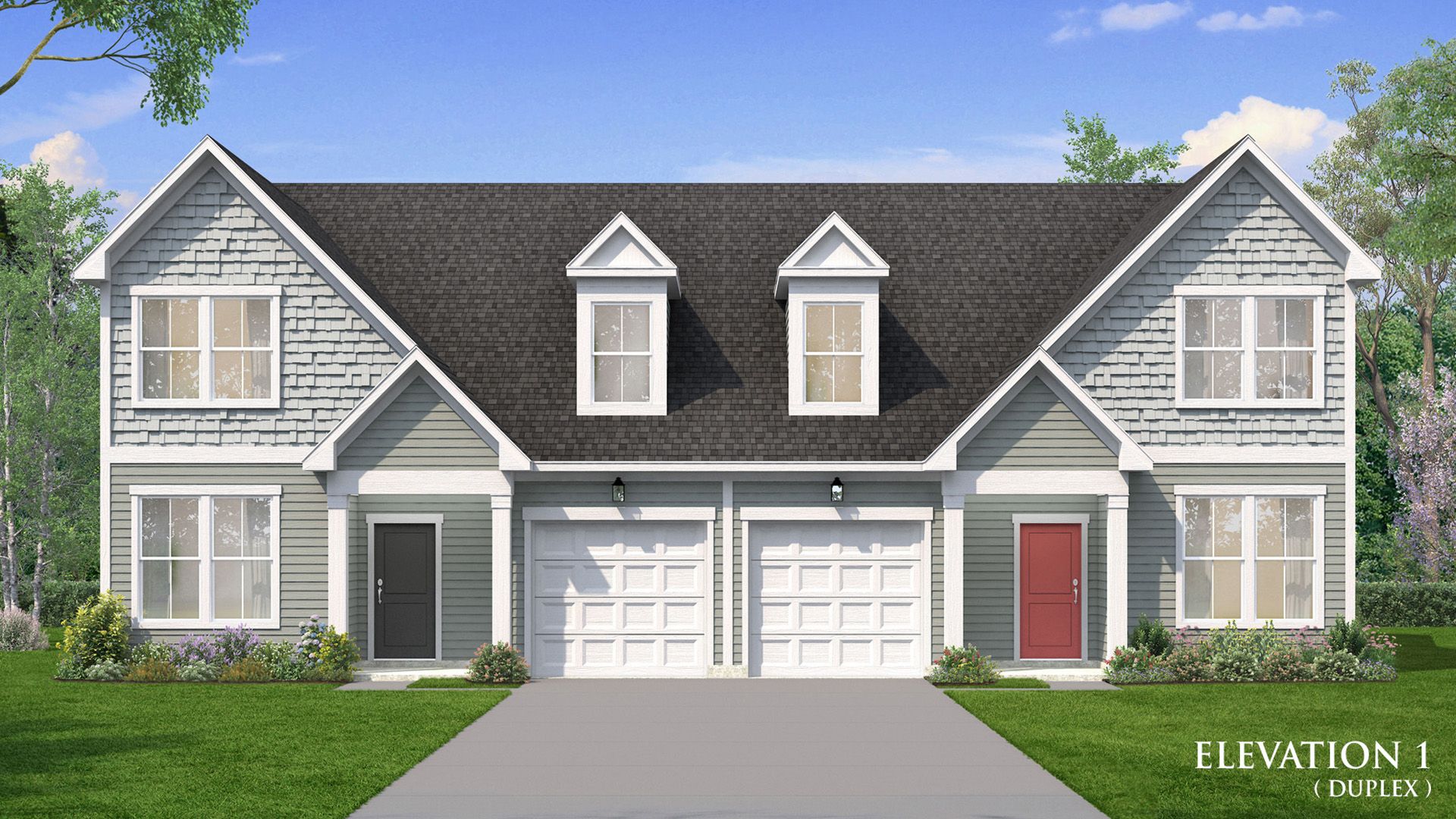 Summit Elevation 1 offers attractive curb appeal and thoughtfully designed two-story villa living.