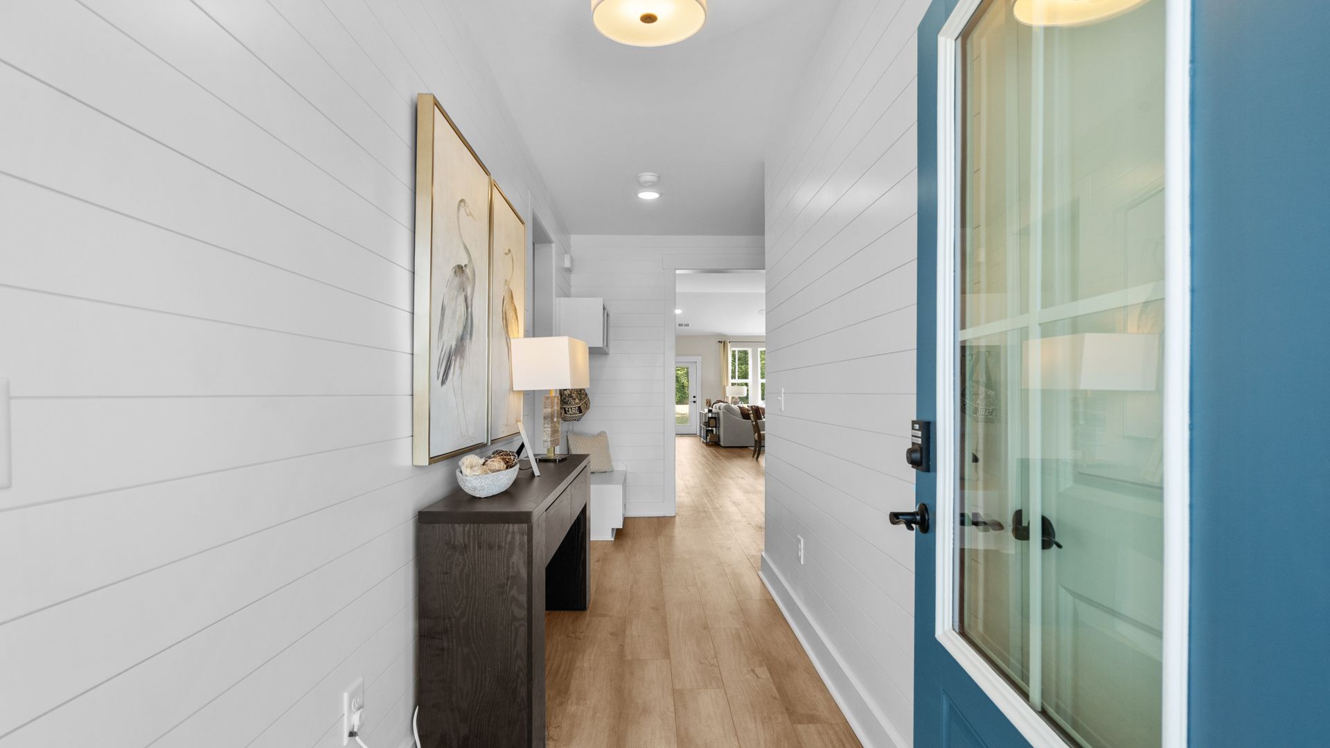 Welcoming entryway in the Summit home plan with stylish finishes and inviting design.
