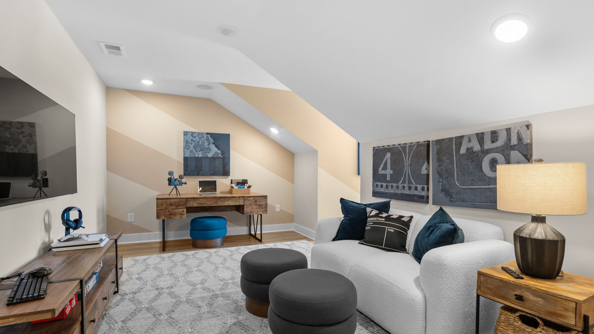 Flexible bonus room in the Summit home plan for work, hobbies, or relaxing.