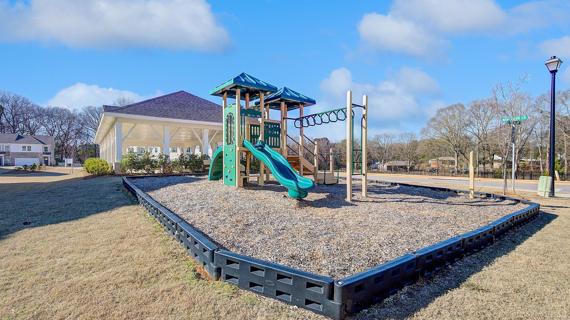 Community playground in family-friendly neighborhood in McDonough, GA