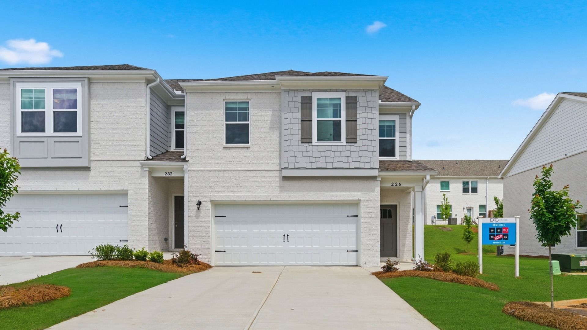 Austin - Alternate - Bowers Farm Townhomes: McDonough, Georgia - DRB Homes