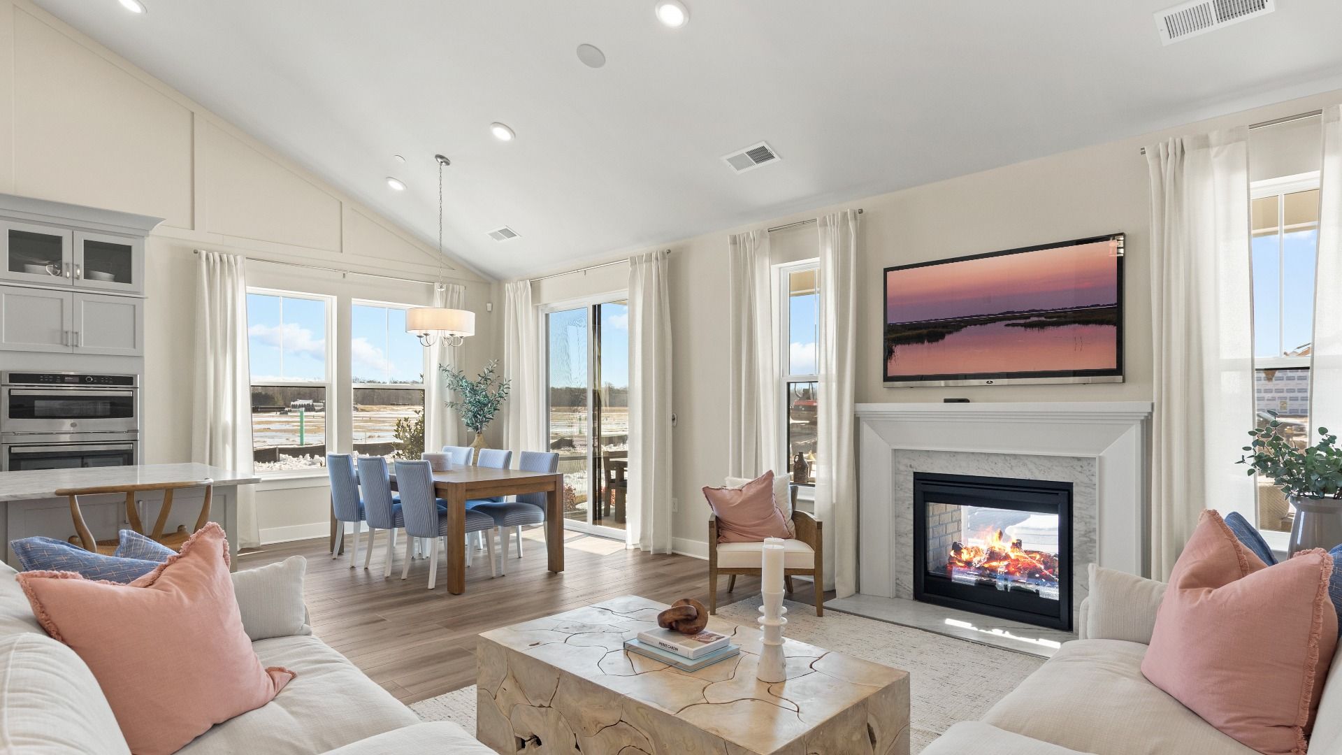 Living Room Latitude  Floor Plan at The Granary by DRB Homes Eastern Shore