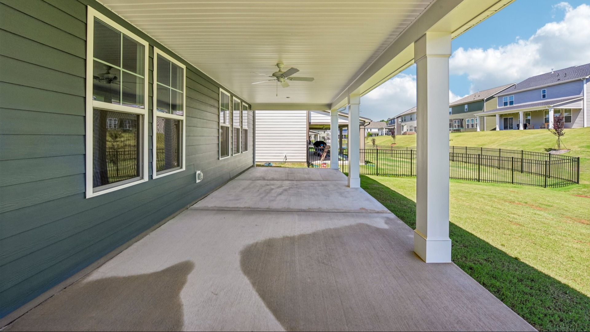 The Burton Plan by DRB Home in Lakeside Glen York, SC - Rear Porch